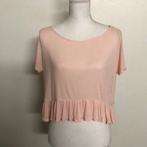 Soft Pink Crop Top